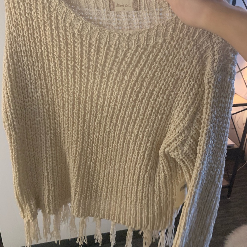 Altar’d States Cream Sweater: Medium